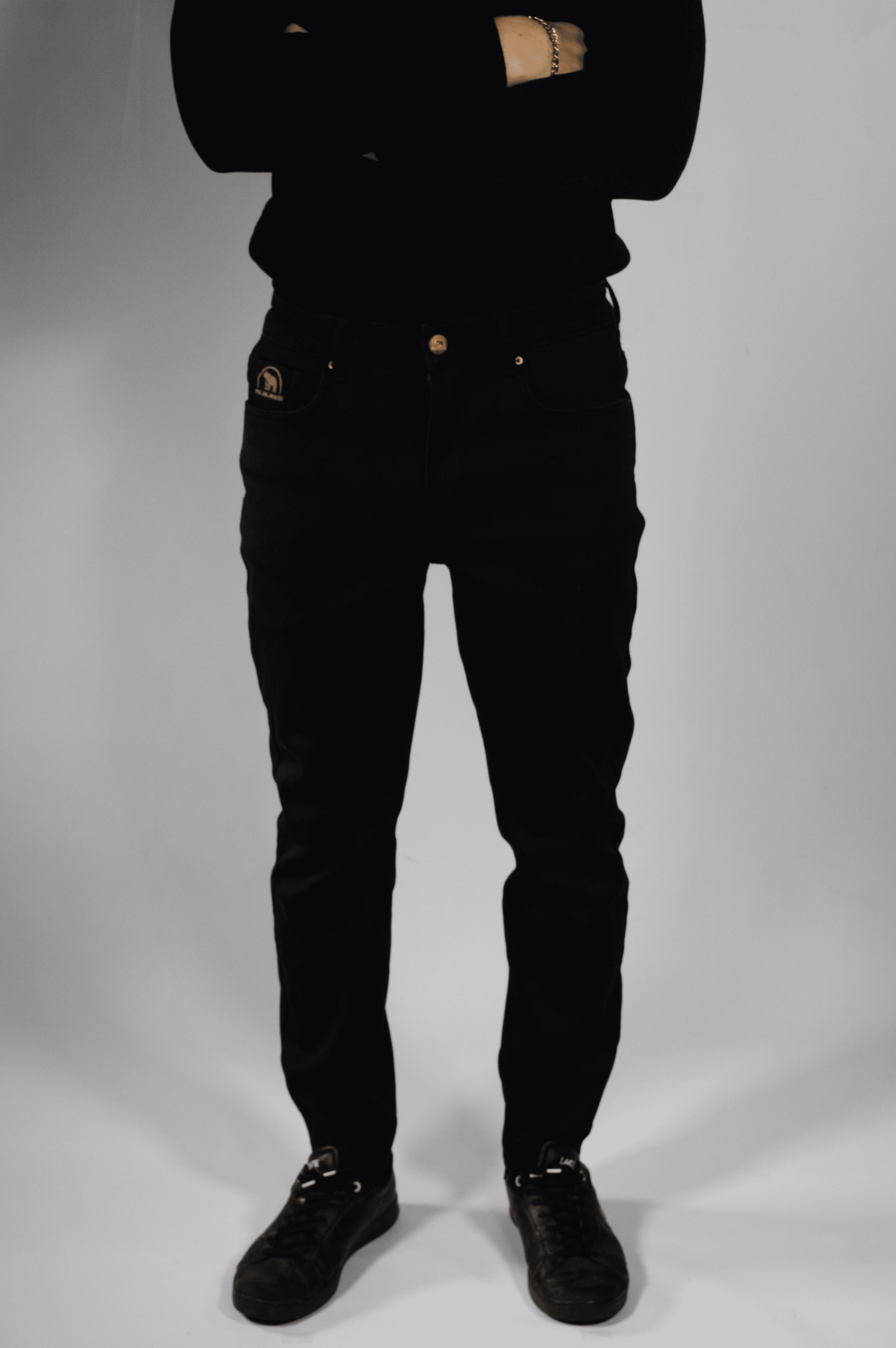 Slim | Pantalón Vaquero Térmico Forro Polar - Hombre | Negro Mi tienda