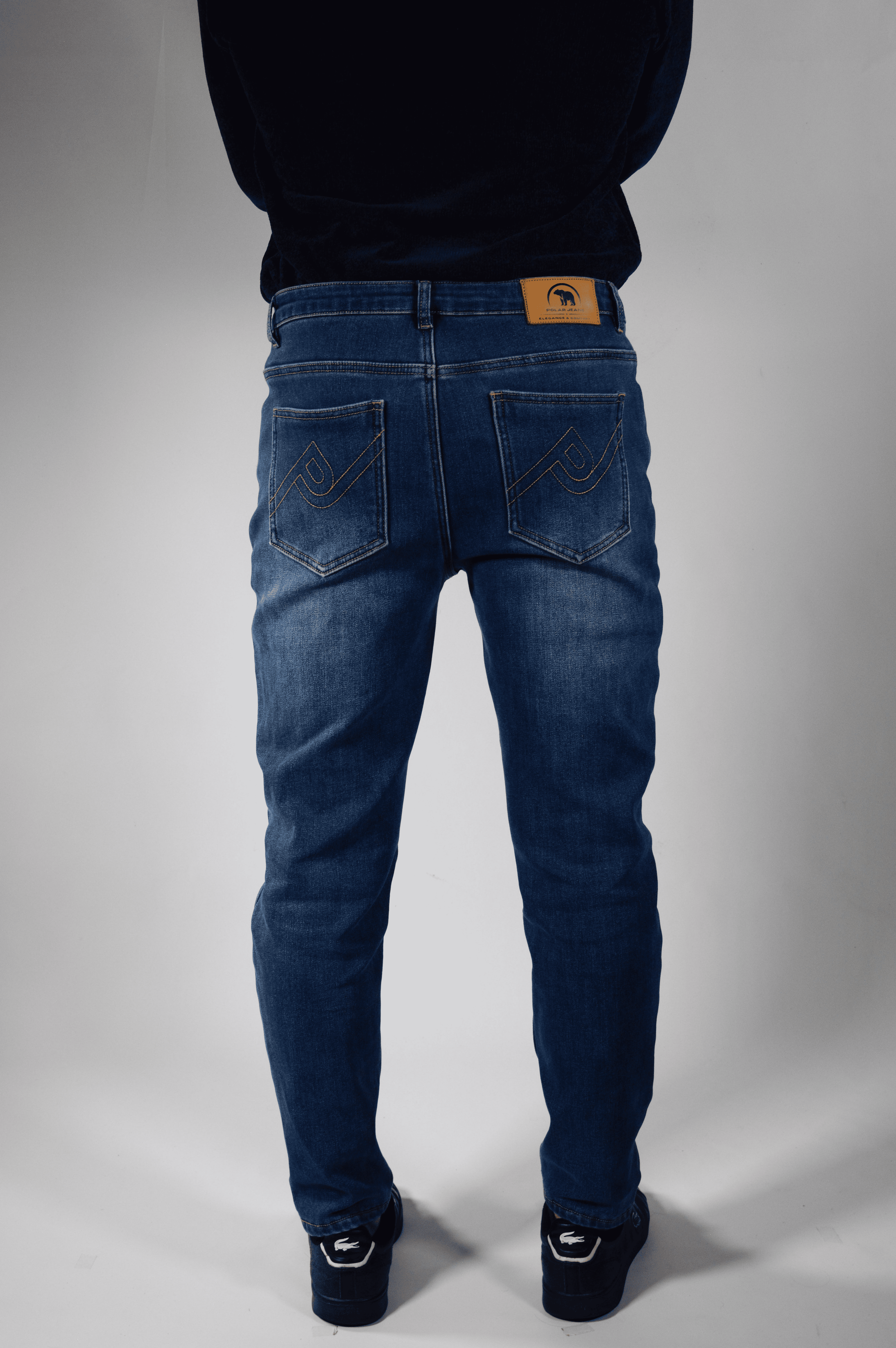 Slim | Pantalón Vaquero Térmico Forro Polar - Hombre | Azul Oscuro Mi tienda