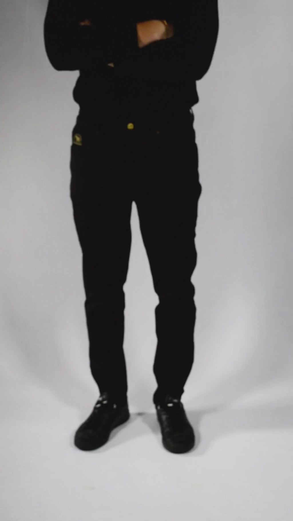 Slim | Pantalón Vaquero Térmico Forro Polar - Hombre | Negro